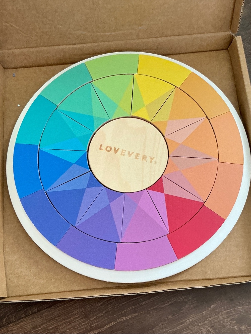 Lovevery Rainbow Color Wheel Learning Toy - Multicolor